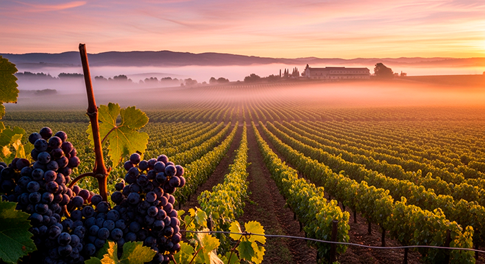 Vendimia en la viña